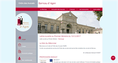 Desktop Screenshot of barreau-agen.fr