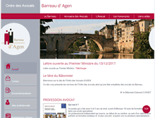 Tablet Screenshot of barreau-agen.fr